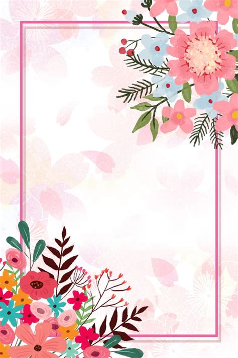 flower border background design